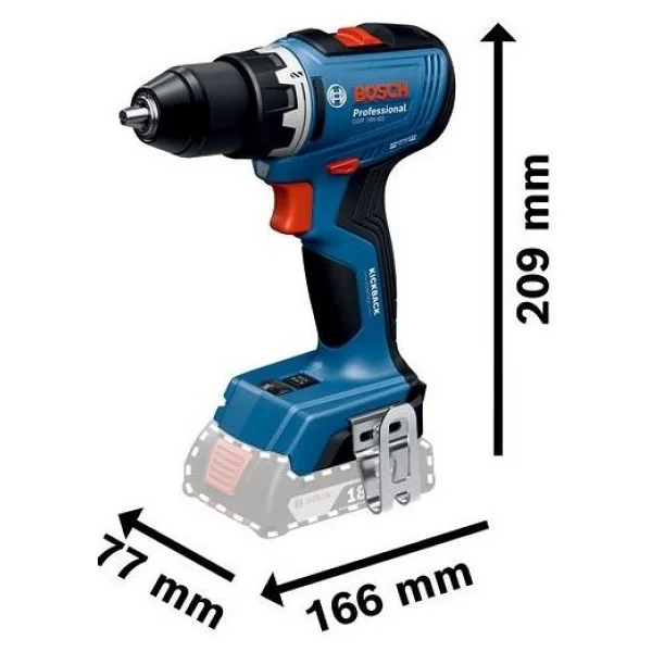 Bosch Gsr 18v-65 Tek Akülü 4 Ah Vidalama Makinesi - Görsel 2