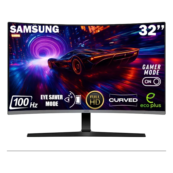 Samsung Essential S3 S39gd Ls32d390gauxuf 32" 4 Ms Full HD Curved 100 Hz Monitör - Görsel 7