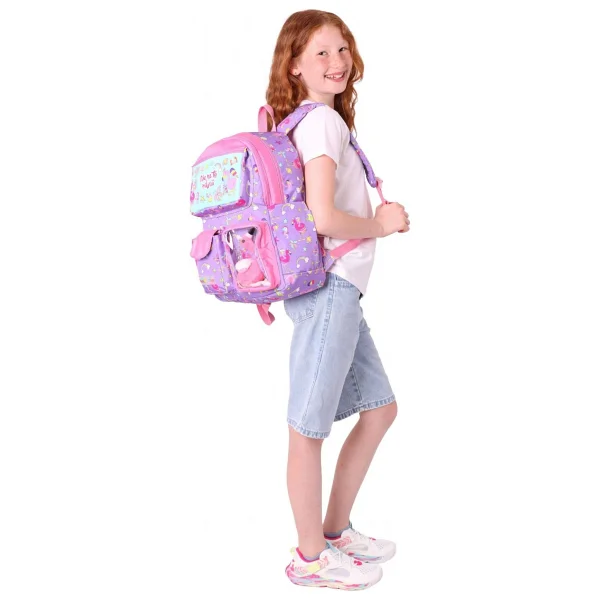 Kaukko Kids L5240 Plush Flamingo Okul Sırt Çantası - Görsel 6