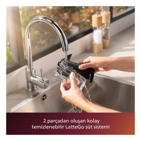 Philips 5500 Serisi 20 Lezzetli Kahve Yapabilen Lattego Tam Otomatik Espresso Makinesi - Siyah - Görsel 5