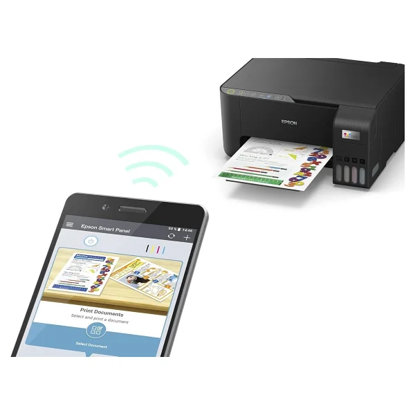 Epson Ecotank L3252 Wi-Fi + Tarayıcı + Fotokopi Renkli Çok Fonksiyonlu Tanklı Mürekkep Püskürtmeli Yazıcı - Görsel 4