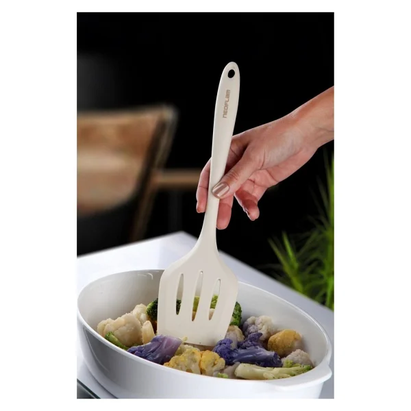 Neoflam Silikon Izgaralı Spatula Bej - Görsel 2
