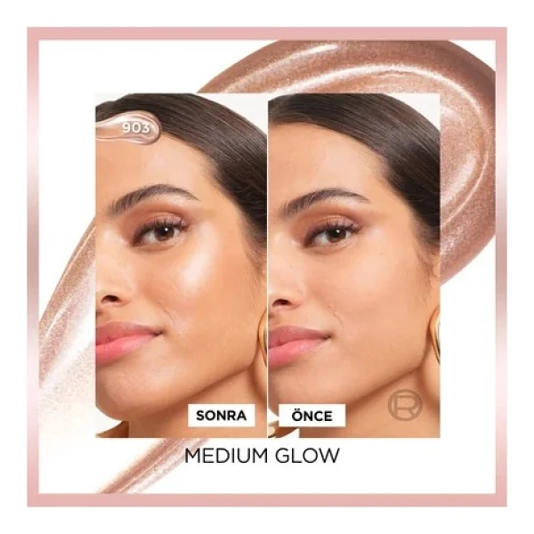 L'oreal Paris Glotion All In One Doğal Işıltılı Veren Likit Highlighter - Görsel 6