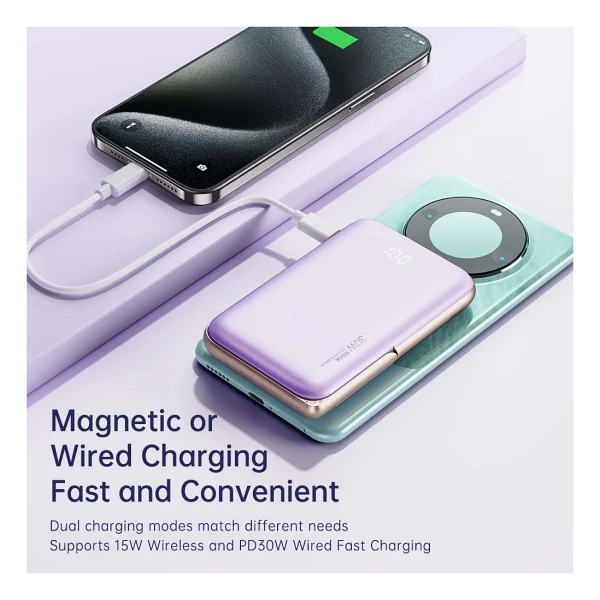 Rock P30 10000 mAh Hızlı Şarj Magsafe Powerbank - Görsel 5