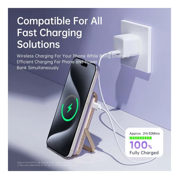 Rock P30 10000 mAh Hızlı Şarj Magsafe Powerbank - Görsel 7