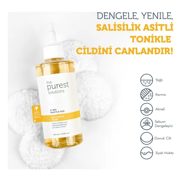 The Purest Solutions Siyah Nokta Karşıtı Salisilik Asit Tonik Cilt Bakım Seti: 200 Ml + 50 Ml Tanışma Boy - Görsel 2
