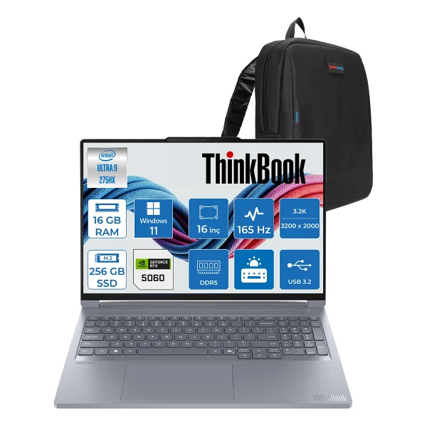 Lenovo Thinkbook 16p G6 Iax 21r0001jtx Ultra 9 275hx 24 GB 512 GB SSD Rtx5060 16" Notebook - Görsel 7