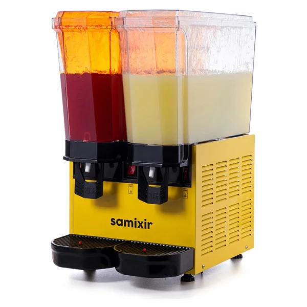 Samixir Klasik Twin 40.Smy Sarı 20+20 Lt Fıskiyeli+Karıştırıcılı İçecek Soğutucu - Görsel 3