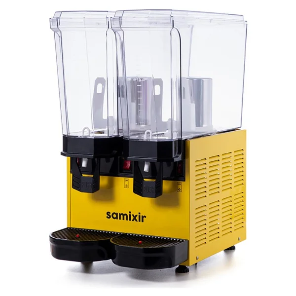 Samixir Klasik Twin 40.Smy Sarı 20+20 Lt Fıskiyeli+Karıştırıcılı İçecek Soğutucu - Görsel 2