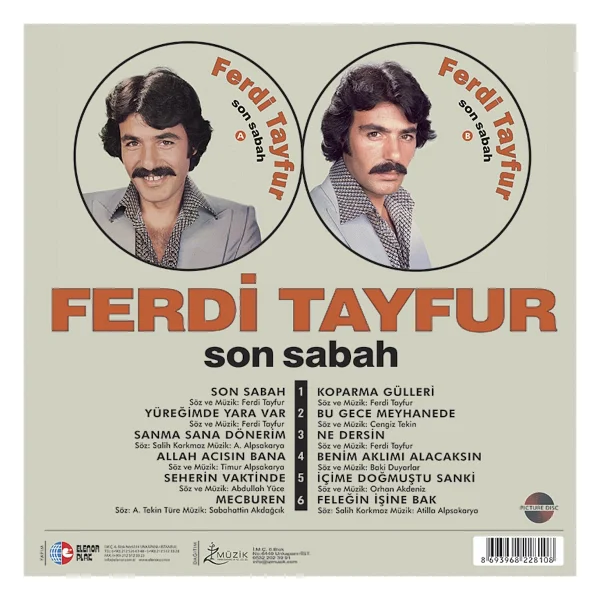 Ferdi Tayfur - Son Sabah Plak - Görsel 2