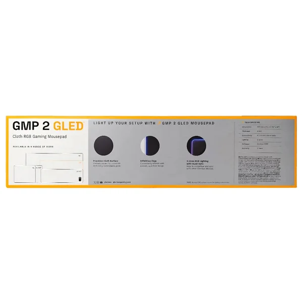 Glorious Gled RGB Kumaş Oyuncu XXL Mousepad (Glo-Mp2-Gled-XXL-B) - Siyah - Görsel 4