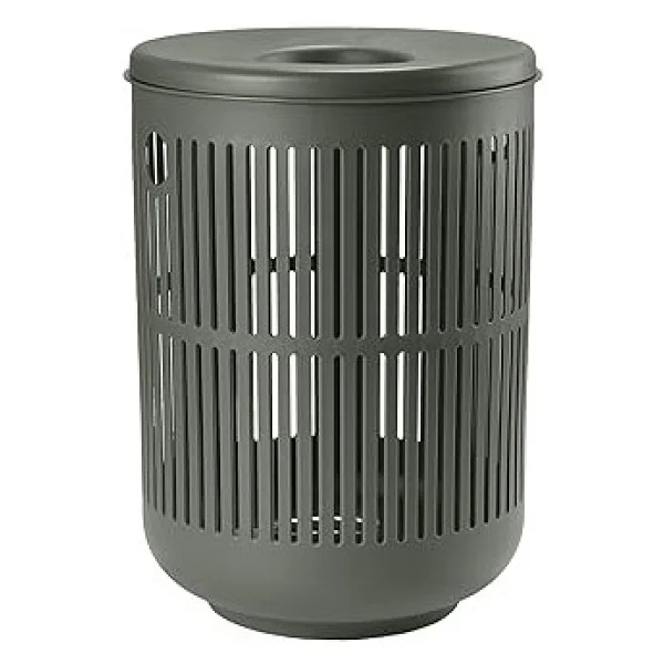 Zone Denmark Ume Kapaklı Çamaşır Sepeti, Çamaşır Torbası, Çamaşır Sepeti, Çap 40 Cm, Yükseklik 54 C - Altın - Görsel 2