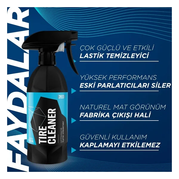 Gyeon Q2m Tirecleaner Araç Lastik Kauçuk Temizleyici - 500 Ml - Güçlü Oto Teker Temizleyici - Görsel 2