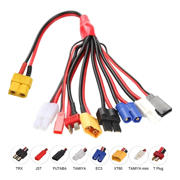 Powermaster Pm-24266 Htrc 8 İn 1 Lipo Batarya Banana Şarj Kablo Seti - Görsel 2