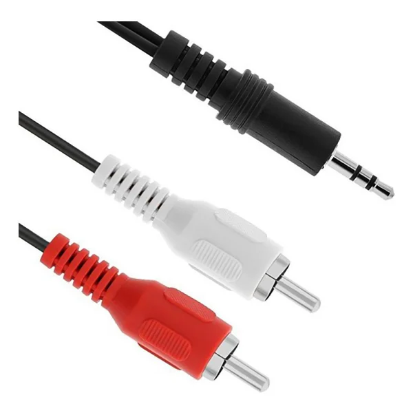 2 Rca Erkek + 3.5 Mm Stereo Erkek 1.5 Metre Kablo - Görsel 2