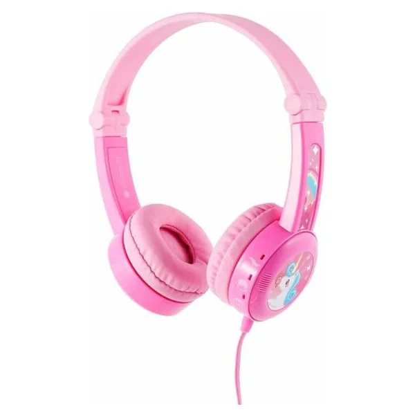 Onanoff Buddyphones Travel Pembe Kablolu Kulak Üstü Kulaklık - Görsel 3
