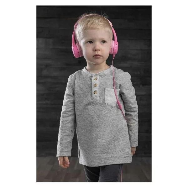 Onanoff Buddyphones Travel Pembe Kablolu Kulak Üstü Kulaklık - Görsel 5