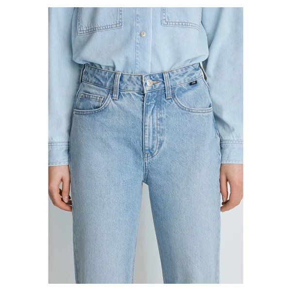 Mavi Victoria Real Blue 101072-34111 Açık Mavi Kadın Wide Leg Kot Pantolon - Görsel 7