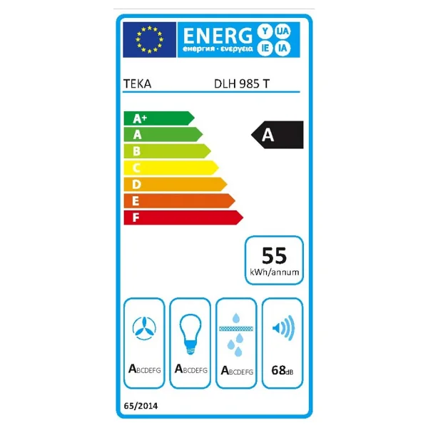 Teka PERFECT A4 DLH 985 T Siyah Duvar Tipi Davlumbaz - Görsel 8