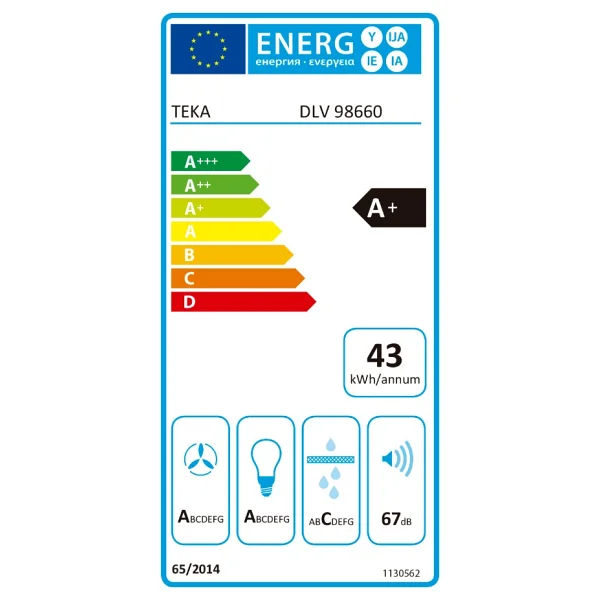 Teka Dlv 98660 Tos Duvar Tipi Davlumbaz - Görsel 6