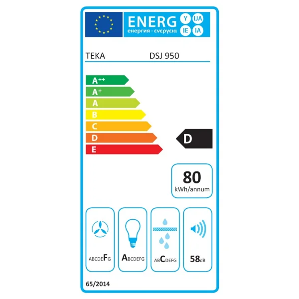 Teka Dsj 950 Ultra Slim Inox Duvar Tipi Davlumbaz - Görsel 6