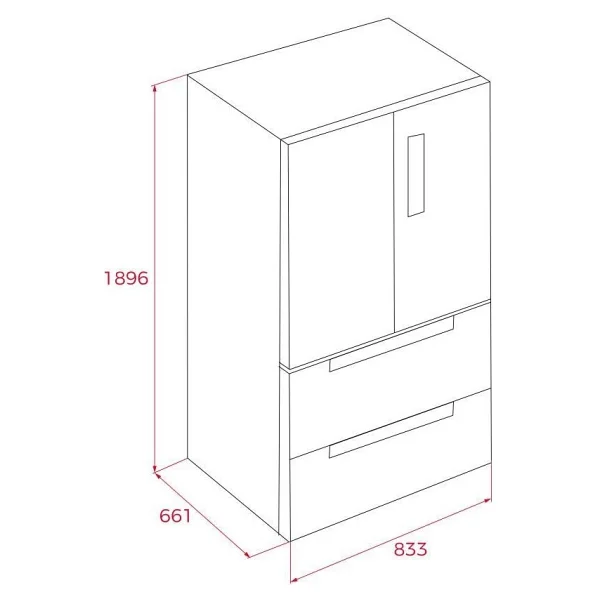 Teka Rfd 77825 Gbk Eu Gardırop No Frost Buzdolabı - Görsel 3