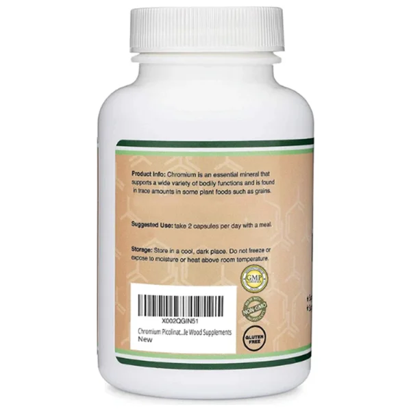 Double Wood Chromium Picolinate 1000 Mcg 300 Kapsül - Görsel 3