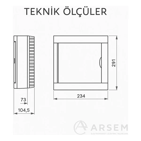 Viko 16 Lı Sıva Üstü Sigorta Kutusu - Klemensli 90912116 - Görsel 2