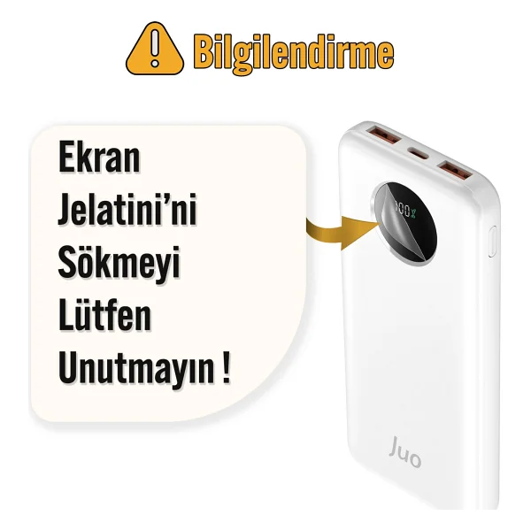 Juo Jlp210-W Beyaz 22.5 W 10000 mAh Hızlı Şarj Powerbank - Görsel 6