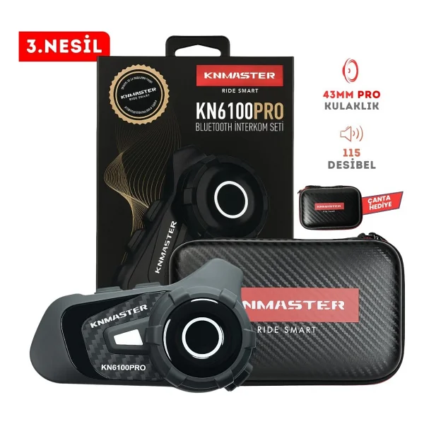 Knmaster Kn6100 Pro Bluetooth Intercom - Görsel 9