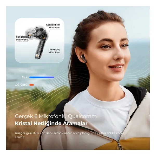 Soundpeats Air5 Pro TWS Kulak İçi Bluetooth Kulaklık - Görsel 3