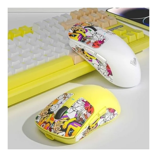 Aula Sc680 Pembe Optik Kablolu/Kablosuz Oyuncu Mouse - Görsel 2