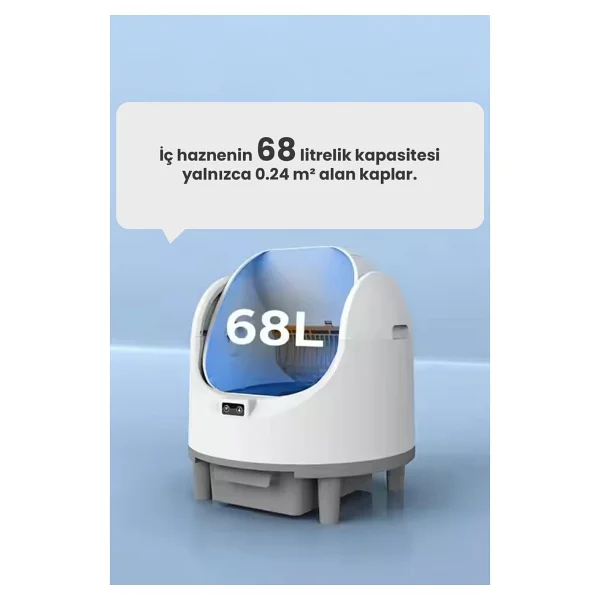 Akıllı Açık Kasa Otomatik Kedi Tuvaleti - Görsel 3