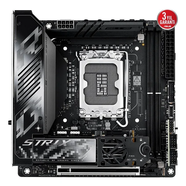 Asus Rog Strix Z890-I Gaming Wi-Fi Intel Lga1851 DDR5 Mini Itx Anakart - Görsel 2
