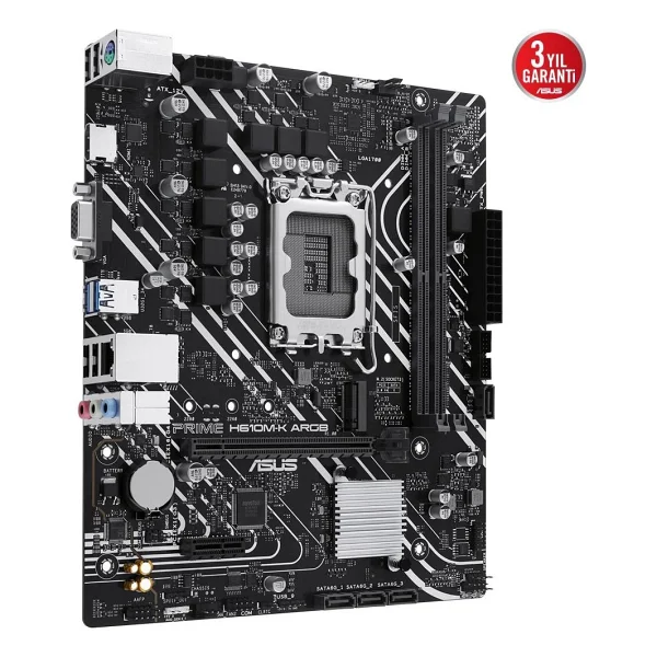 Asus Prime H610m-K Argb Intel Lga1700 DDR5 Micro Atx Anakart - Görsel 3
