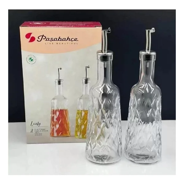 Paşabahçe Leafy 80404 2'li Cam Yağlık Sirkelik - Görsel 2