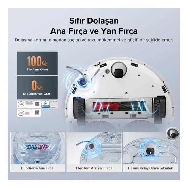 Roborock Qrevo Edge 5v1 Çöp İstasyonlu Akıllı Robot Süpürge - Görsel 2