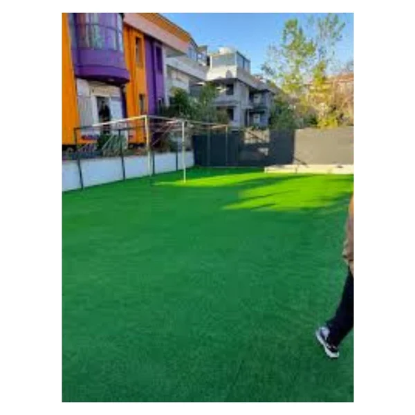 2x1 Metre Yapay Çim Halı, Lastik Taban, Yeşil Suni Halı, 7 Mm Kalınlığında - Görsel 3