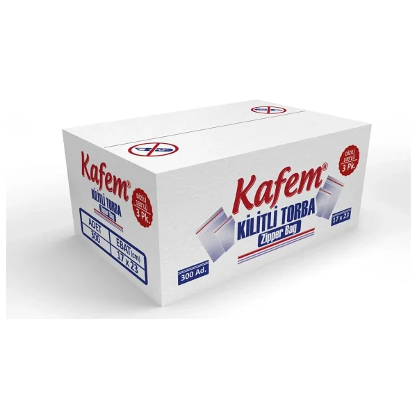 Kafem 17 X 23 Cm Kilitli Poşet / Naylon Torba 300 Adet - Görsel 2