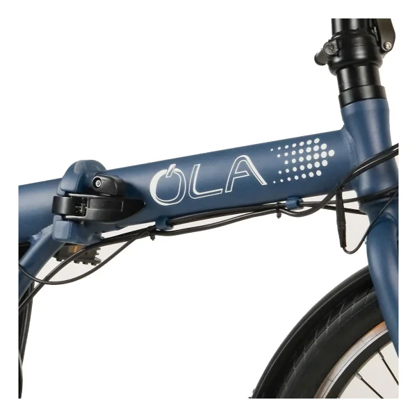 Ola 20" Katlanabilir Elektrikli Bisiklet 7 Vites Mavi Renkli Şehir Kullanımı İçin Tasarlandı - Görsel 7
