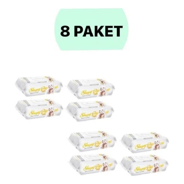 Sleepy Sensitive 90 Yaprak 8'li Paket Islak Mendil - Görsel 2