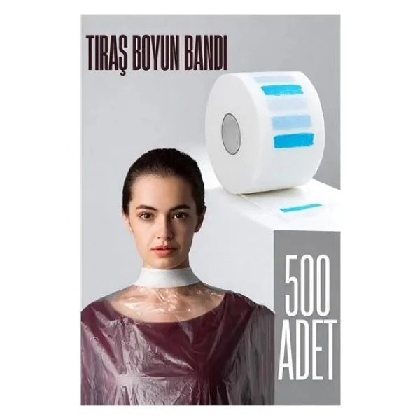 Bfs Kuaför Tıraş Boyun Bandı - Berber Boyun Bandı Tek Kullanımlık Boyun Bandı 500 Adet - Görsel 2