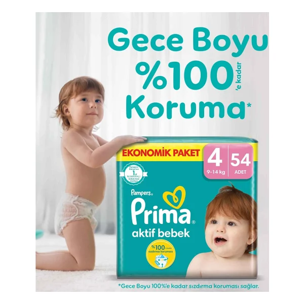 Prima Aktif 3 Numara Midi 62'li Bebek Bezi - Görsel 9