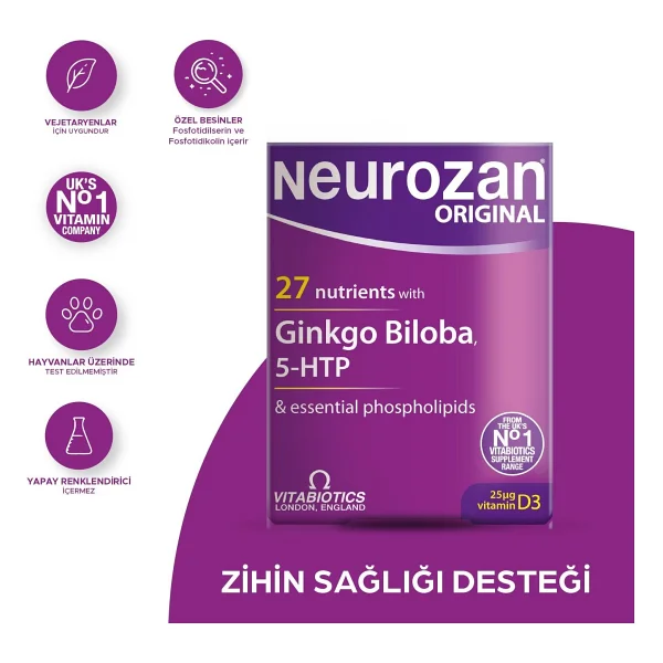 Vitabiotics Neurozan 30 Tablet - Görsel 5