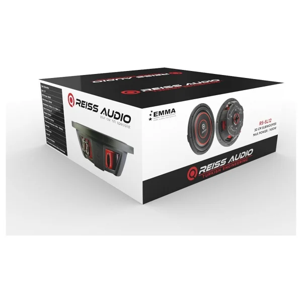 Reiss Audio Rs-Sl12 2000 W 30 Cm Subwoofer Oto Hoparlör - Görsel 3