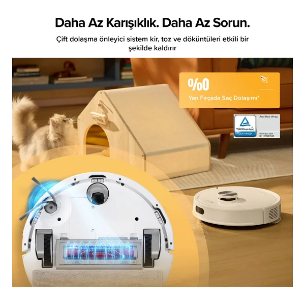 Roborock Q8 Plus Çöp İstasyonlu Akıllı Robot Süpürge - Görsel 3