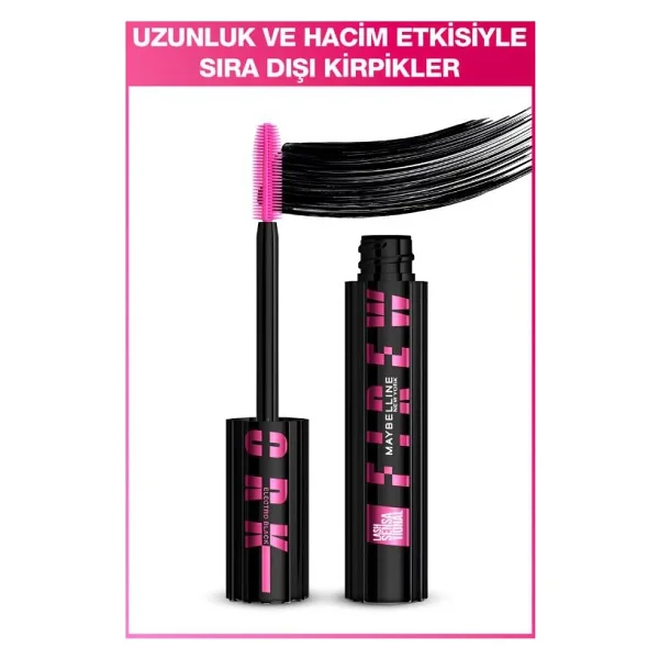 Maybelline New York Lash Sensational Firework Hacim Veren Electroblack Yoğun Siyah Maskara - Görsel 10