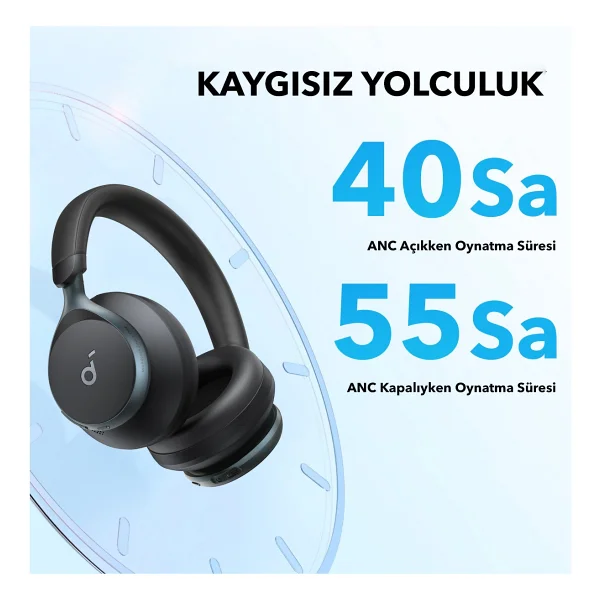 Anker Soundcore Space One ANC Pembe Kulak Üstü Bluetooth Kulaklık - Görsel 5