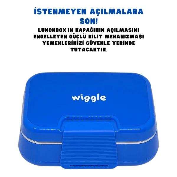 Wiggle 1030ml Lunchbox Tek Katlı 2 Bölmeli Paslanmaz Çelik Sefer Tası Yemek Kutusu - 0,5 X 7 Cm - Görsel 3