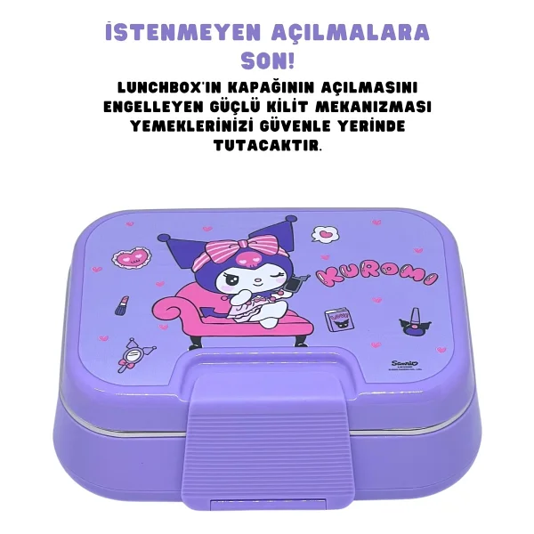 Wiggle Bento Kuromi 1030 Ml 2 Bölmeli Beslenme Kutusu - Görsel 2